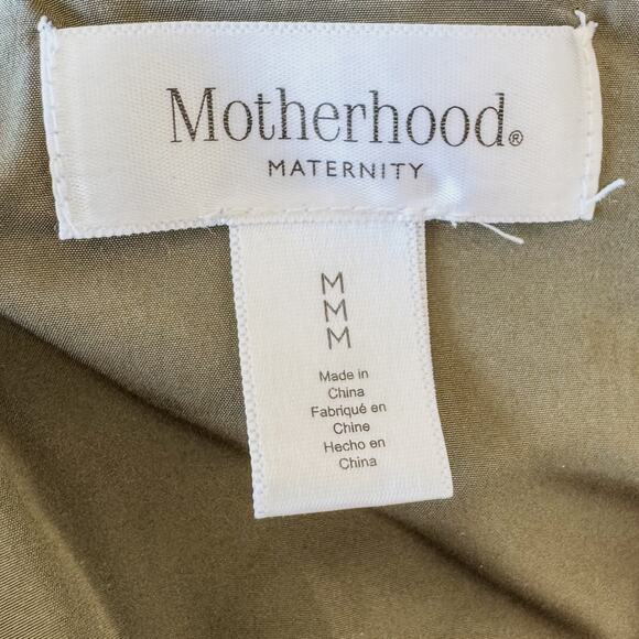 Motherhood Maternity, Quilted Lightweight Zip Up Jacket, Women's Medium, Green - Picture 10 of 12